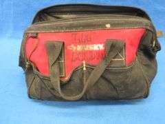 Two tool bags with contents including Snap-On, Craftsman, Husky, and more
