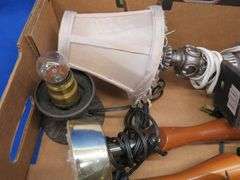 Old lamps and a weighted sterling compote