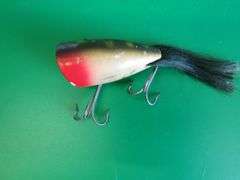 Vintage CCBC 2 1/4"Plunking Dinger in a frog color 1939-1953 with glass  eyes
