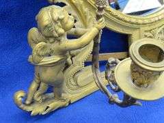 Antique gilt bronze dressing table mirror