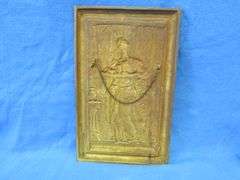 Bradley and Hubbard cast iron wall plaque #1824.  18.5" x 11.5" x 1"