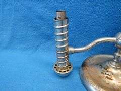 Antique unmarked oil lamp with chimney.  Missing the chimney holder.