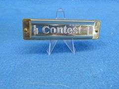 Schunk Contest 10-hole diatonic harmonica in the key of C. Sounds great.