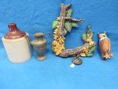 Coffee pot with dragon spout (no lid), shoulder jug, and more