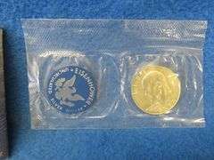 1974 Eisenhower 40% silver uncirculated dollar coin