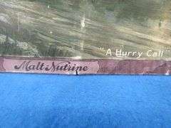 Anheuser Busch "Malt-Nutrine" tin on cardboard advertising sign.  12.5" x 7.5"