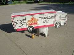 Blatz cardboard advertising truck.  50" x 18" x 8"