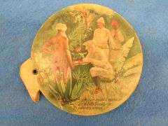 Souvenir hand fan from the 1893 World's Columbian Exposition held in Chicago advertising Schlitz Bee