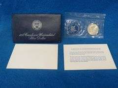 1974 Eisenhower 40% silver uncirculated dollar coin