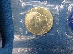 1972 Eisenhower 40% silver uncirculated dollar coin