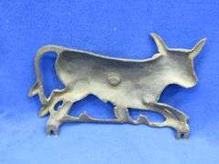 Cast iron Bull figurine, possible gate topper