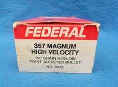 Fifty Federal 357 Magnum.  158-grain JHP.