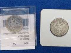Two 1894 S Barber Quarters