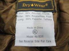 Stearns "Dry Wear" waterproof pants.  Expandable waist.  Length 44".