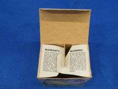 Vintage Holiday 20-guage 8-shot shotshell box with art design by Les Kouba