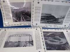 Sears electric carving knife and four placemats with historic Minnesota landmarks