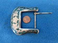 1951 D Franklin half and a jewelry set marked "Alpaca Mexico"