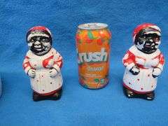 Aunt Jemima cookie jar, S & P, and cream and sugar set