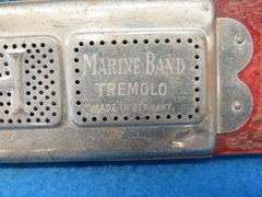 Hohner 40-hole double-sided tremolo harmonica.  Sounds great.