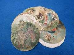 Souvenir hand fan from the 1893 World's Columbian Exposition held in Chicago advertising Schlitz Bee