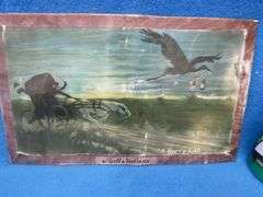 Anheuser Busch "Malt-Nutrine" tin on cardboard advertising sign.  12.5" x 7.5"