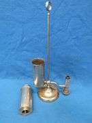 Antique unmarked oil lamp with chimney.  Missing the chimney holder.