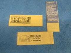 Rosemeade bowl and unused match covers in a King Edward cigar box