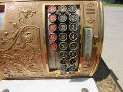 1910 Brass National Cash Register Co cash register