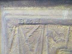 Bradley and Hubbard cast iron wall plaque #1824.  18.5" x 11.5" x 1"