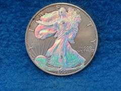 2001 Silver Eagle.  One ounce of fine silver.