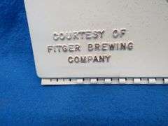 1966 Fitger's Beer vacuformed advertising calendar topper.