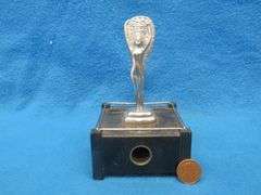 Vintage 1930s Art Deco Parker of London Silent Flame Table Lighter- Untested