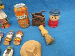 Kachina style wooden figures and more