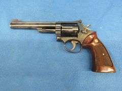 Smith and Wesson Model 19-3 6-shot 357 magnum revolver.  SN 4K35193.  Double action.  Very good cond
