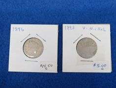1893 and 1896 "V" nickels