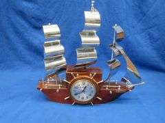 Master Crafters "Yankee Clipper" ship clock, will need a new cord and is untested