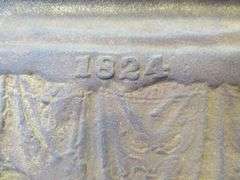 Bradley and Hubbard cast iron wall plaque #1824.  18.5" x 11.5" x 1"
