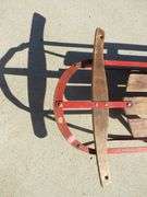 Vintage Champion F-56 steel runner sled.  56"