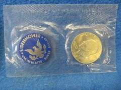 1971 Eisenhower 40% silver uncirculated dollar coin
