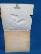 Two Fitger's Beer vacuform calendar toppers with damage as pictured