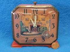 Lux animated clock with a working spinning wheel