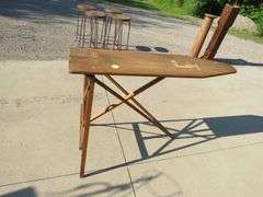 Wooden book or music stand and ironing board