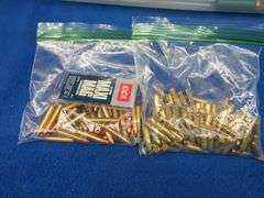 54 9mm rounds, a partial box of Heavi-Steel 12-gauge, 22 mag, 22 LR rounds