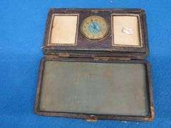 Four clocks for parts or repair.[ The large rectangular clock and the small round brass clock are Lu