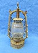 Antique kerosene lantern.  Possibly of German origin.