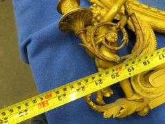 Antique gilt bronze dressing table mirror