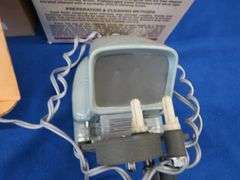 Vernon Model 101 8mm movie editor and a box of test leads
