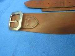 Hunter brand leather ammo belt with a Hunter brand holster.  Approx. 34".  Used with the gun in lot 