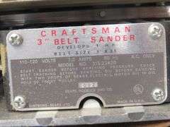 Craftsman 3" belt sander