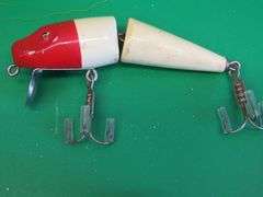 Vintage Horrocks-Ibbotson 3 1/2" Go-Getter with tack eyes, and a Heddon Tiny Runt